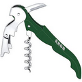 Stainless Steel Wine Bottle Opener With Green Handle